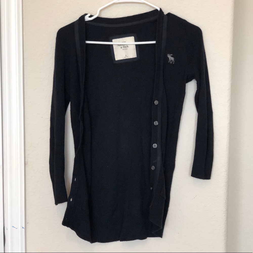 Abercrombie & Fitch Navy Cardigan with Buttons